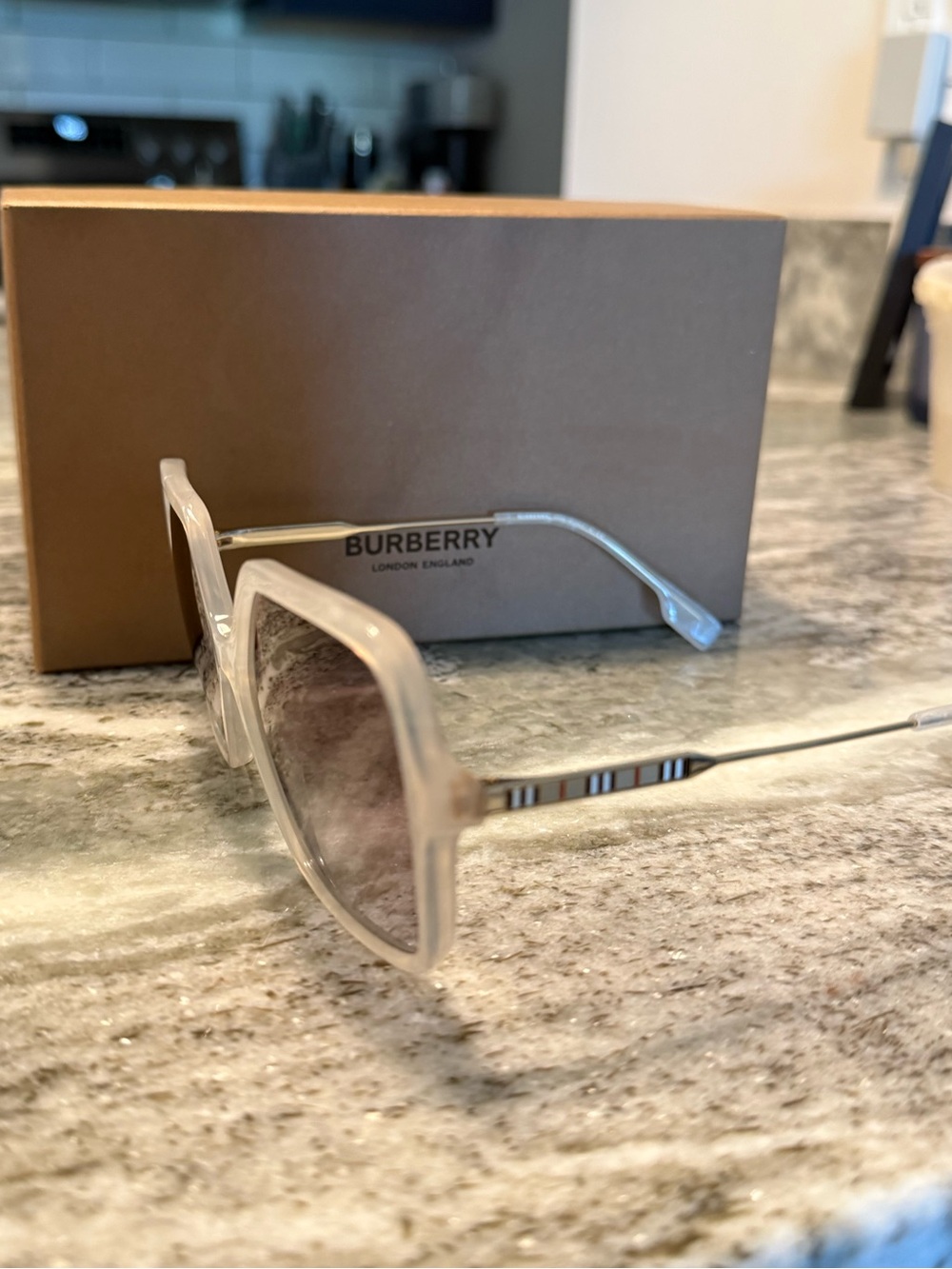 Burberry Sunglasses with Gray Gradient Lenses - Picture 3 of 10